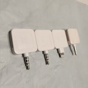 4 x Square Card Chip Mobile Reader & Magstripe with 3.5mm Aux Jack Iphone Apple